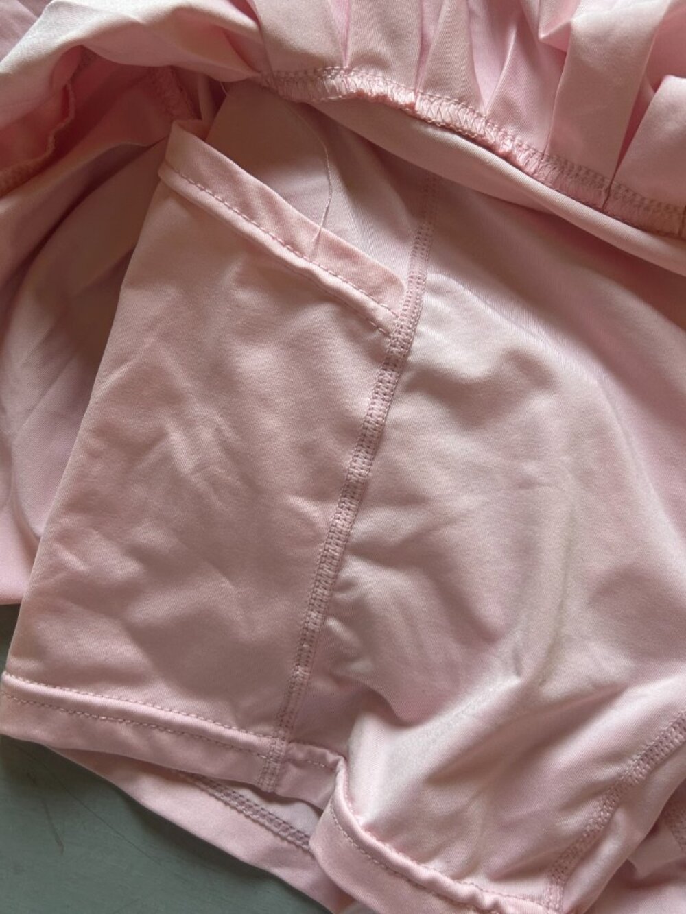 Gold Hinge Almond Blossom Pleated Tennis Skirt Pink Size Small Activewear - Picture 4 of 9